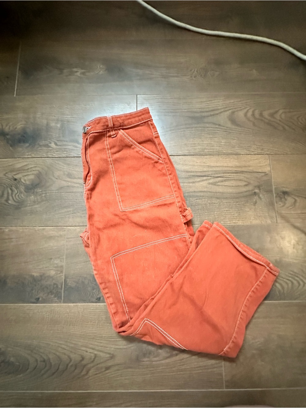 refuge Orange Cargo Utility Pants